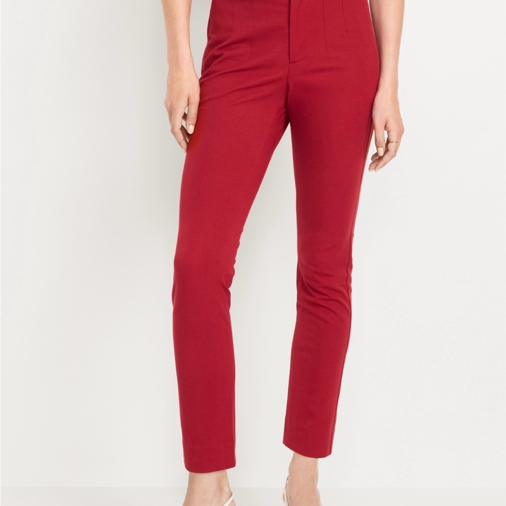 Old Navy Red Skinny Pants